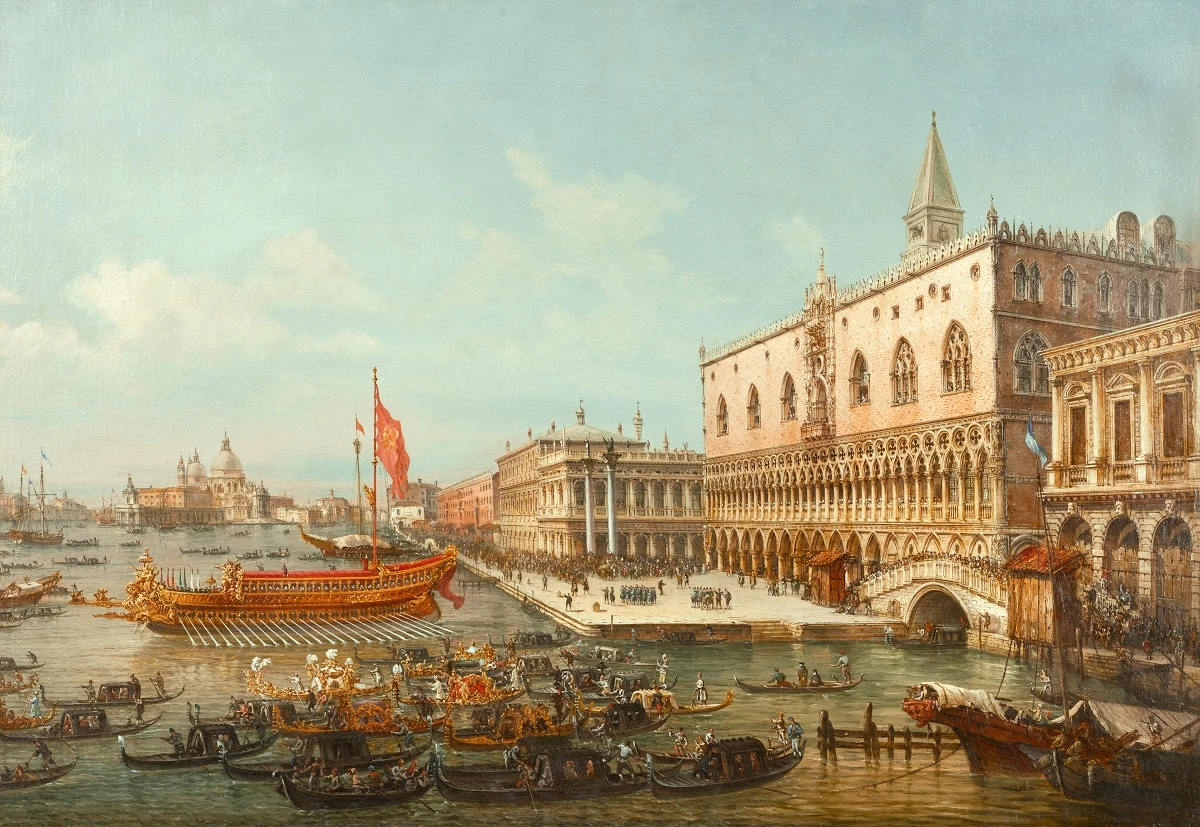 La salita del Bucintoro a San Marco